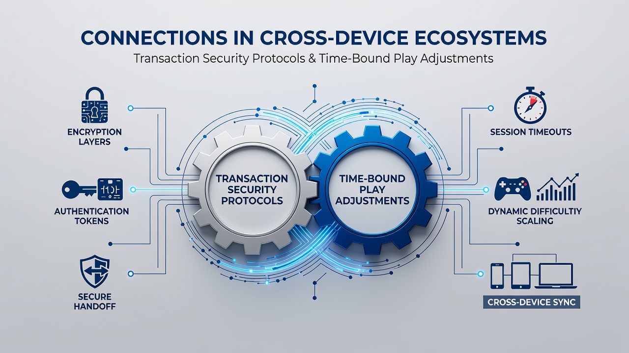 Cross-device table game session with overlaid security and timing indicators