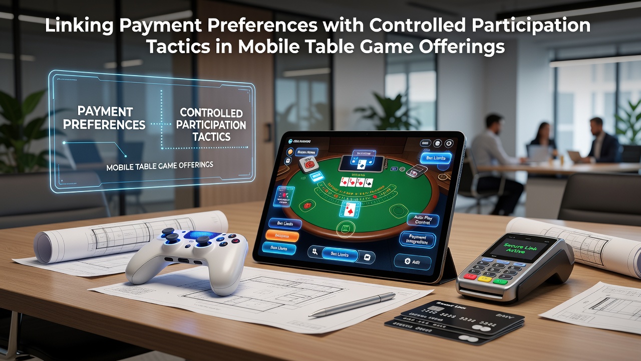 Mobile table game interface showing payment options and session control settings side by side on a smartphone screen