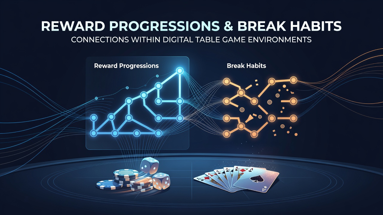 Analytics dashboard illustrating habit patterns and reward progression intersections in online table games