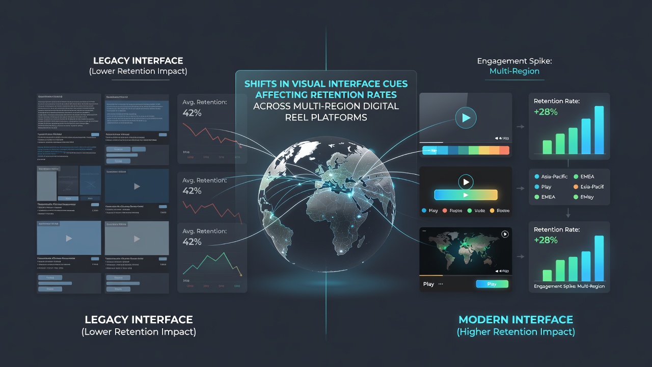 Comparison of visual cue variations in reel interfaces for different geographic markets